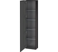 Duravit L-Cube armoire haute, 1 porte charnière à gauche, 400x243x1760mm, LC1170L4040, Couleur: Laque noire brillante