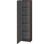 Duravit L-Cube armoire haute, 1 porte charnière à gauche, 400x243x1760mm, LC1170L6969, Couleur: Noyer brossé Placage bois véritable