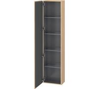 Duravit L-Cube armoire haute, 1 porte charnière à gauche, 400x243x1760mm, LC1170L7171, Couleur: Placage chêne méditerranéen en bois véritable