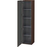 Duravit L-Cube armoire haute, 1 porte charnière à gauche, 400x363x1760mm, LC1180L6969, Couleur: Noyer brossé Placage bois véritable