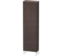 Duravit L-Cube armoire haute, 1 porte charnière à gauche, 500x243x1760mm, LC1171L7272, Couleur: placage en chêne véritable brossé foncé