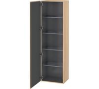 Duravit L-Cube armoire haute, 1 porte charnière à gauche, 500x363x1760mm, LC1181L7171, Couleur: Placage chêne méditerranéen en bois véritable