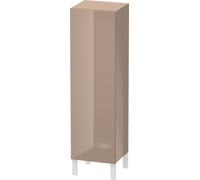 Duravit L-Cube Armoire haute individuelle 1 porte, 2 tablettes en verre, 1 tablette en bois, butée gauche, hauteur min. 901 mm - max. 1320 mm, largeur min. 250 mm - max. 500 mm, profondeur min. 200 mm