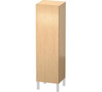 Duravit L-Cube Armoire haute individuelle 1 porte, 2 tablettes en verre, 1 tablette en bois, butée gauche, hauteur min. 901 mm - max. 1320 mm, largeur min. 250 mm - max. 500 mm, profondeur min. 200 mm