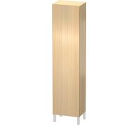 Duravit L-Cube Armoire haute individuelle 1 porte, 3 tablettes en verre, 1 tablette en bois, butée gauche, hauteur min. 1321 mm - max. 2000 mm, largeur min. 250 mm - max. 500 mm, profondeur min. 200 m