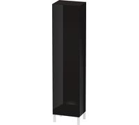 Duravit L-Cube armoire haute individuelle, 1 porte charnière à droite, dimensions variables, 250-500x200-363x1321-2000mm, LC1191R4040, Couleur: Laque noire brillante