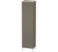 Duravit L-Cube armoire haute individuelle, 1 porte charnière à droite, dimensions variables, 250-500x200-363x1321-2000mm, LC1191R9090, Couleur: Flanelle Vernis gris satiné mat soyeux