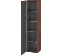 Duravit L-Cube Armoire haute, largeur 400mm, profondeur 363mm, 1 porte, charnière à gauche, LC1180L1313, Couleur: Placage noyer américain en bois véritable