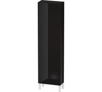Duravit L-Cube armoire haute, 1 porte charnière à gauche, 500x243x1760mm, LC1171L4040, Couleur: Laque noire brillante
