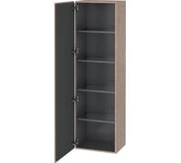 Duravit L-Cube Armoire haute, largeur 500mm, profondeur 363mm, 1 porte, charnière à gauche, LC1181L1111, Couleur: chêne cachemire placage bois véritable