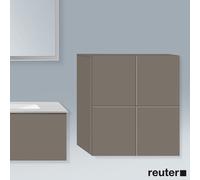 Duravit L-Cube armoire mi-haute, largeur 700mm, profondeur 363mm, 2 portes, LC117709090, Couleur: Flanelle Vernis gris satiné mat soyeux