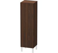 Duravit L-Cube armoire mi-haute, largeur 400mm, profondeur 363mm, 1 porte, charnières à gauche, LC1178L6969, Couleur: Noyer brossé Placage bois véritable