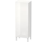 Duravit L-Cube armoire mi-haute, largeur 500mm, profondeur 363mm, 1 porte, charnières à gauche, LC1179L2222, Couleur: Décor blanc brillant