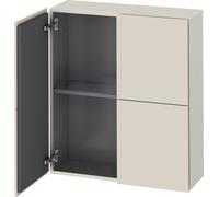Duravit L-Cube armoire mi-haute, largeur 700mm, profondeur 243mm, 2 portes, LC116709191, Couleur: Décor Taupe