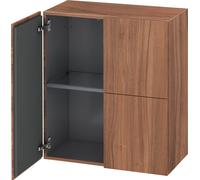 Duravit L-Cube armoire mi-haute, largeur 700mm, profondeur 363mm, 2 portes, LC117707979, Couleur: Décor noyer naturel