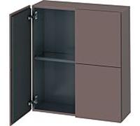 Duravit L-Cube armoires mi-hautes, 2 portes, 700x243x800mm, LC116704343, Couleur: Décor basalte mat
