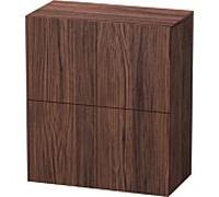 Duravit L-Cube armoire moyenne haute LC117702121 70x36,3x80cm, 2 portes, noyer foncé