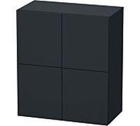 Duravit Armoire mi-haute L-Cube LC117708080 - 2 portes 700x363x800 mm Décor graphite super mat