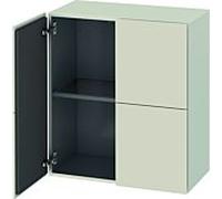 Duravit Armoire moyenne haute L‑Cube LC117709191 70×36,3×80 cm 2 portes taupe mat