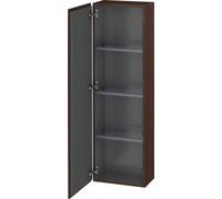 Duravit L-Cube armoires mi-hautes, 1 porte charnière à gauche, 400x243x1320mm, LC1168L6969, Couleur: Noyer brossé Placage bois véritable