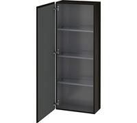 Duravit L-Cube armoires mi-hautes, 1 porte charnière à gauche, 500x243x1320mm, LC1169L4040, Couleur: Laque noire brillante