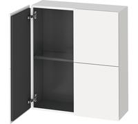 Duravit L-Cube armoires mi-hautes, 2 portes, 700x243x800mm, LC116701818, Couleur: Décor blanc mat