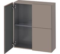 Duravit L-Cube armoires mi-hautes, 2 portes, 700x243x800mm, LC116704343, Couleur: Décor basalte mat