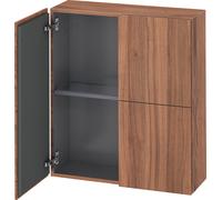 Duravit L-Cube armoires mi-hautes, 2 portes, 700x243x800mm, LC116707979, Couleur: Décor noyer naturel