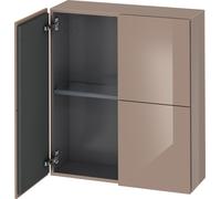 Duravit L-Cube armoires mi-hautes, 2 portes, 700x243x800mm, LC116708686, Couleur: Laque Cappuccino haute brillance