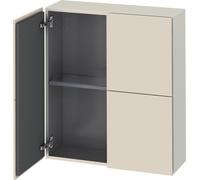 Duravit L-Cube armoires mi-hautes, 2 portes, 700x243x800mm, LC116709191, Couleur: DÃ©cor taupe mat