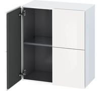 Duravit L-Cube armoires mi-hautes, 2 portes, 700x363x800mm, LC117702222, Couleur: Décor blanc brillant