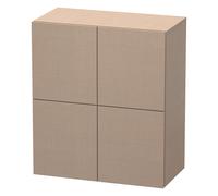 Duravit L-Cube armoires mi-hautes, 2 portes, 700x363x800mm, LC117707575, Couleur: Décor en lin