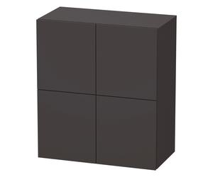 Duravit L-Cube armoires mi-hautes, 2 portes, 700x363x800mm, LC117708080, Couleur: Décor graphite super mat