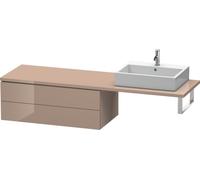 Duravit L-Cube Base pour console, largeur 1020mm, profondeur 547mm, 2 tiroirs, LC583908686, Couleur: Laque Cappuccino haute brillance