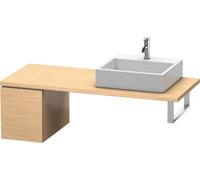 Duravit L-Cube Base pour console, largeur 320mm, profondeur 547mm, 1 tiroir, LC583001212, Couleur: Chêne brossé Placage bois véritable