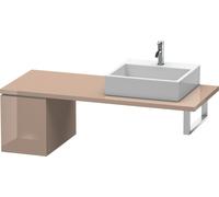 Duravit L-Cube Base pour console, largeur 320mm, profondeur 547mm, 1 tiroir, LC583008686, Couleur: Laque Cappuccino haute brillance