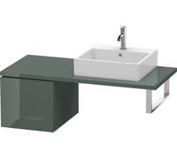 Duravit L-Cube Base pour console, largeur 420mm, profondeur 547mm, 1 tiroir, LC583103838, Couleur: Laque Dolomiti Grey brillante