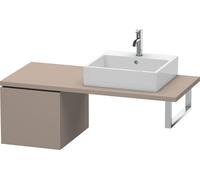 Duravit L-Cube Base pour console, largeur 420mm, profondeur 547mm, 1 tiroir, LC583104343, Couleur: Décor basalte mat