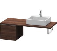 Duravit L-Cube Base pour console, largeur 420mm, profondeur 547mm, 1 tiroir, LC583105353, Couleur: Décor marron foncé