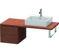 Duravit L-Cube Base pour console, largeur 420mm, profondeur 547mm, 2 tiroirs, LC583601313, Couleur: Placage noyer américain en bois véritable