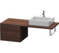 Duravit L-Cube Base pour console, largeur 520mm, profondeur 547mm, 1 tiroir, LC583205353, Couleur: Décor marron foncé
