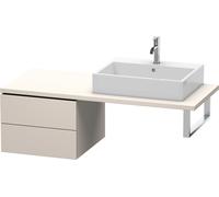 Duravit L-Cube Base pour console, largeur 520mm, profondeur 547mm, 2 tiroirs, LC583709191, Couleur: Décor Taupe