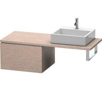 Duravit L-Cube Base pour console, largeur 620mm, profondeur 547mm, 1 tiroir, LC583301111, Couleur: chêne cachemire placage bois véritable