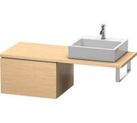 Duravit L-Cube Base pour console, largeur 620mm, profondeur 547mm, 1 tiroir, LC583301212, Couleur: Chêne brossé Placage bois véritable
