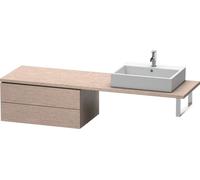 Duravit L-Cube Base pour console, largeur 820mm, profondeur 547mm, 2 tiroirs, LC585901111, Couleur: chêne cachemire placage bois véritable