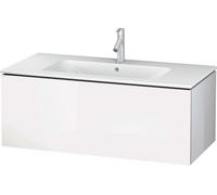 Duravit L-Cube bâti-support de lavabo suspendu, 1 tiroir, 1020x550x481mm, LC614202222, Couleur: Décor blanc brillant