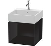 Duravit L-Cube bâti-support de lavabo suspendu, 1 tiroir, 484x394x459mm, LC617404040, Couleur: Laque noire brillante