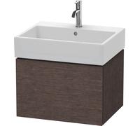 Duravit L-Cube bâti-support de lavabo suspendu, 1 tiroir, 584x394x459mm, LC617507272, Couleur: placage en chêne véritable brossé foncé