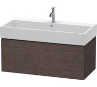 Duravit L-Cube bâti-support de lavabo suspendu, 1 tiroir, 984x394x459mm, LC617807272, Couleur: placage en chêne véritable brossé foncé