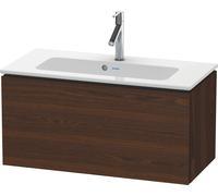 Duravit L-Cube bâti-support de lavabo suspendu, Compact, 1 tiroir, 820x400x391mm, LC615706969, Couleur: Noyer brossé Placage bois véritable